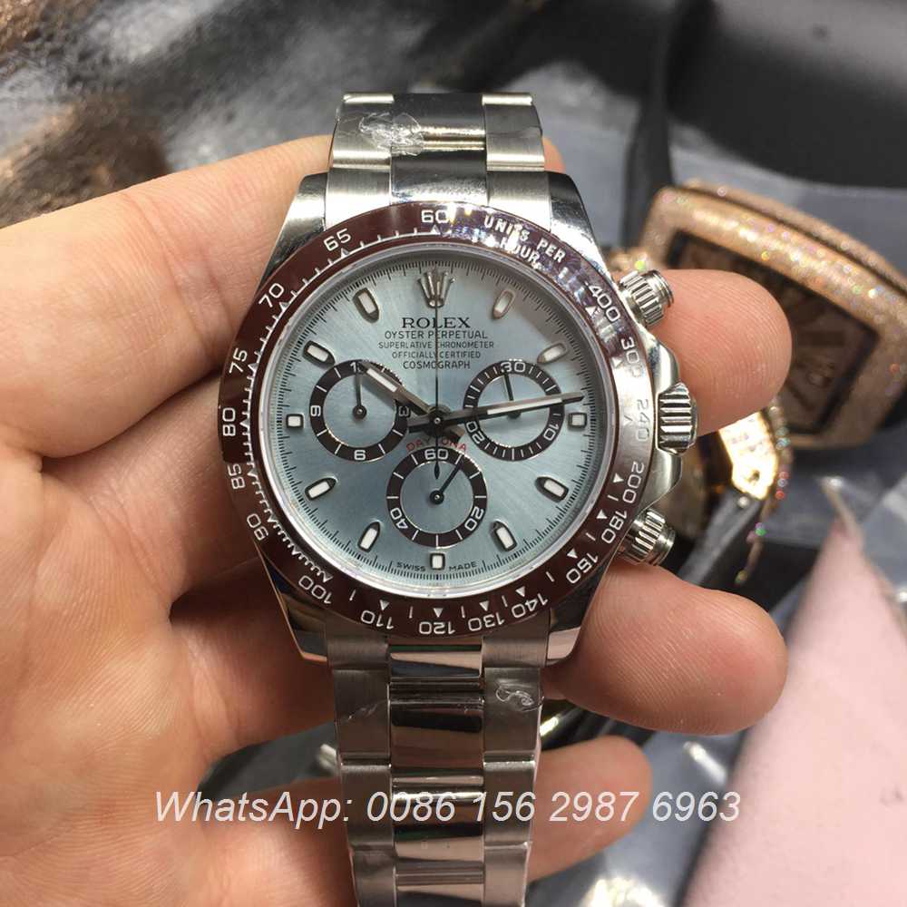 rolex daytona light blue face