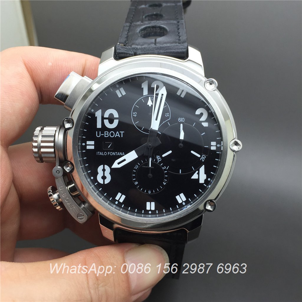 U029KK26, U-boat Quartz silver 50mm