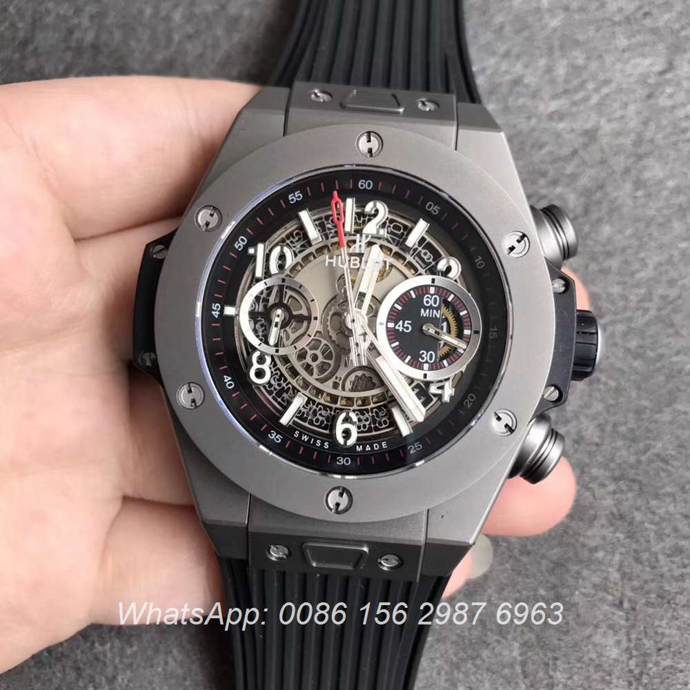 H170WT59, Hublot Gray Big Bang Manual 7750