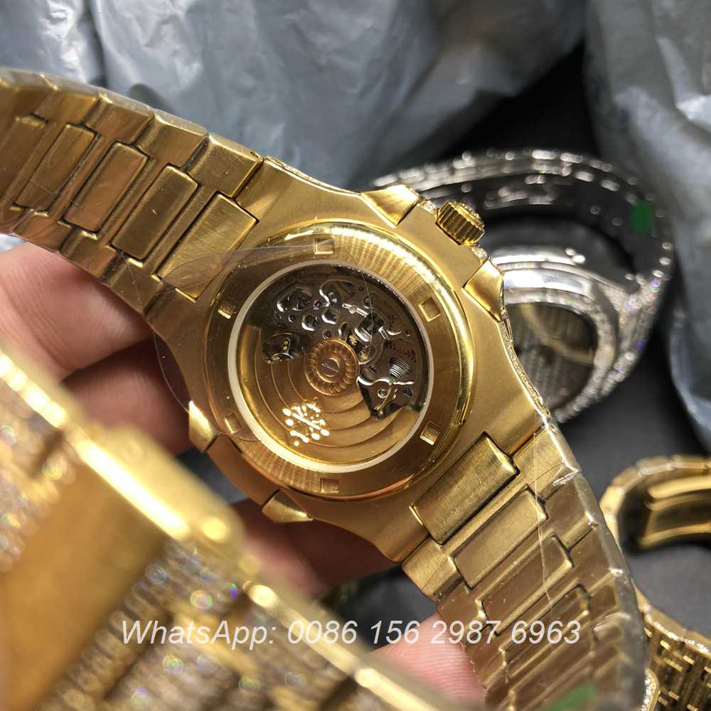 patek philippe skeleton iced out
