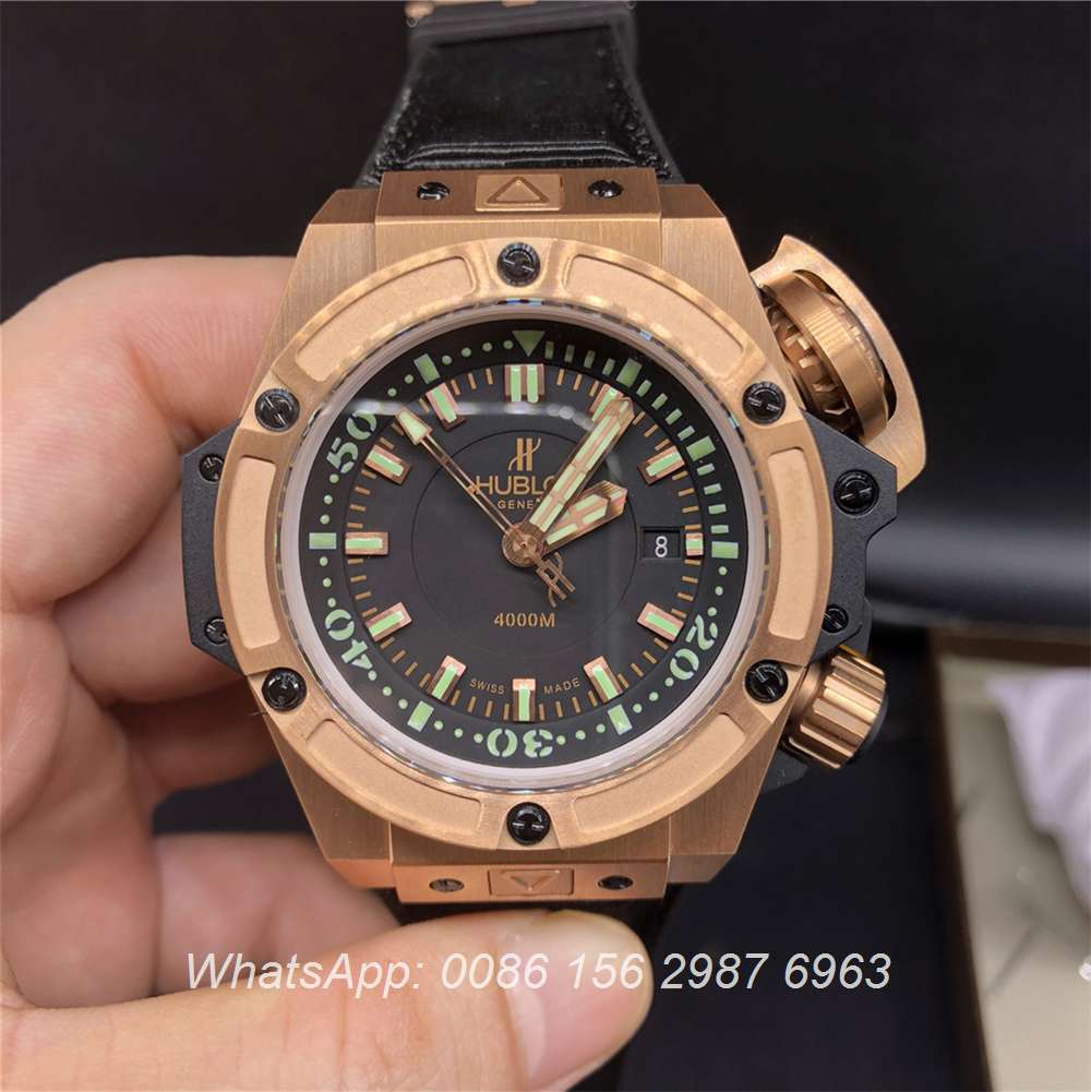 H265Z116, Hublot Oceanographic 4000 ETA 7750 fabric on rubber strap