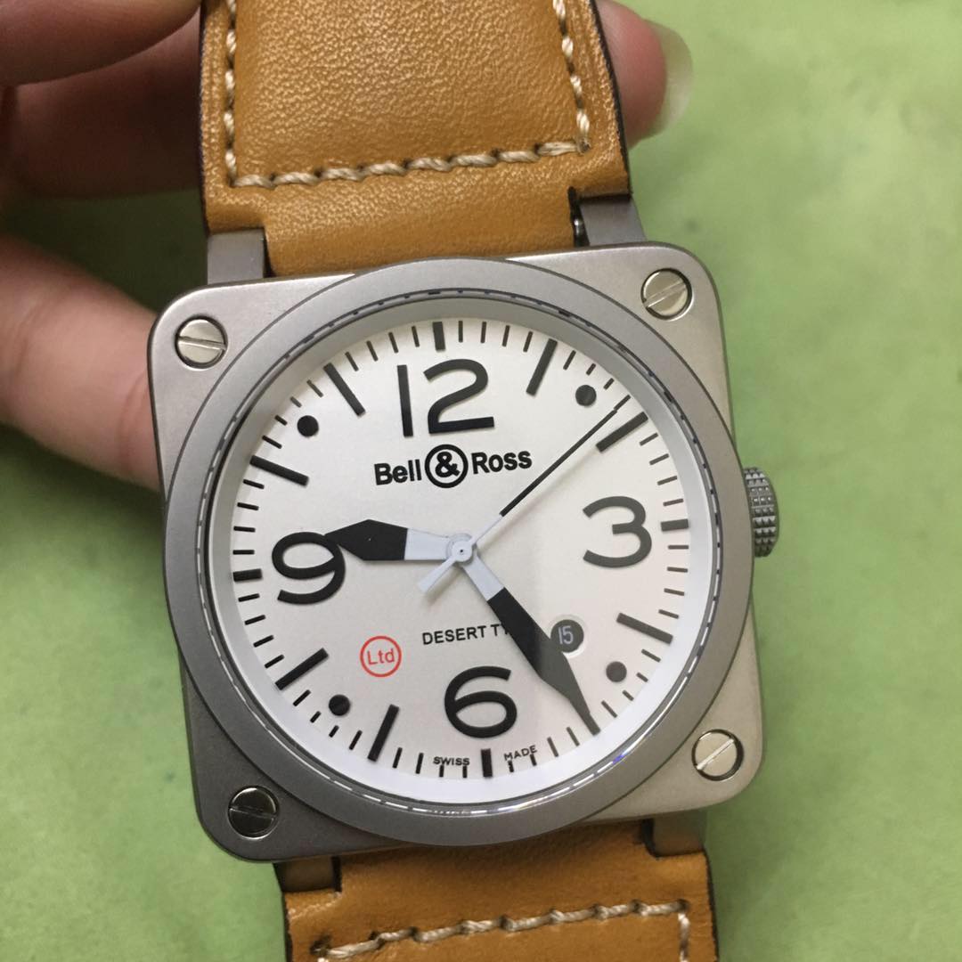 BR055Z122, Bell Ross Miyota automatic silver/white watch