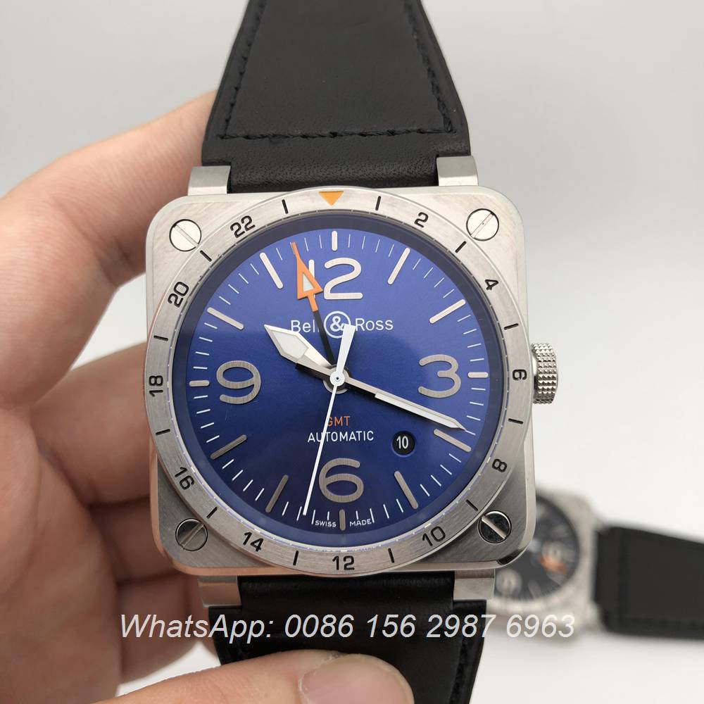 BR115WT123, Bell Ross GMT ETA 2824 high grade automatic watch