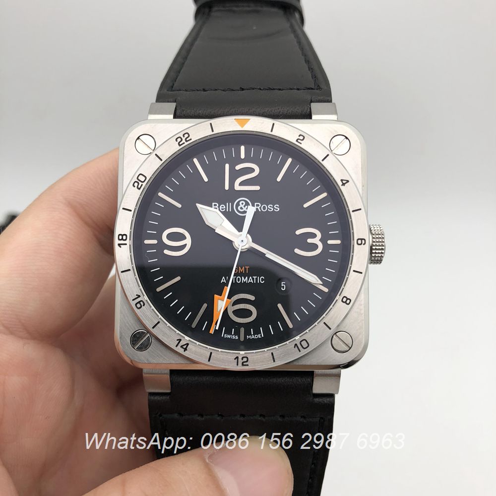 BR115WT123, Bell Ross GMT ETA 2824 high grade automatic watch