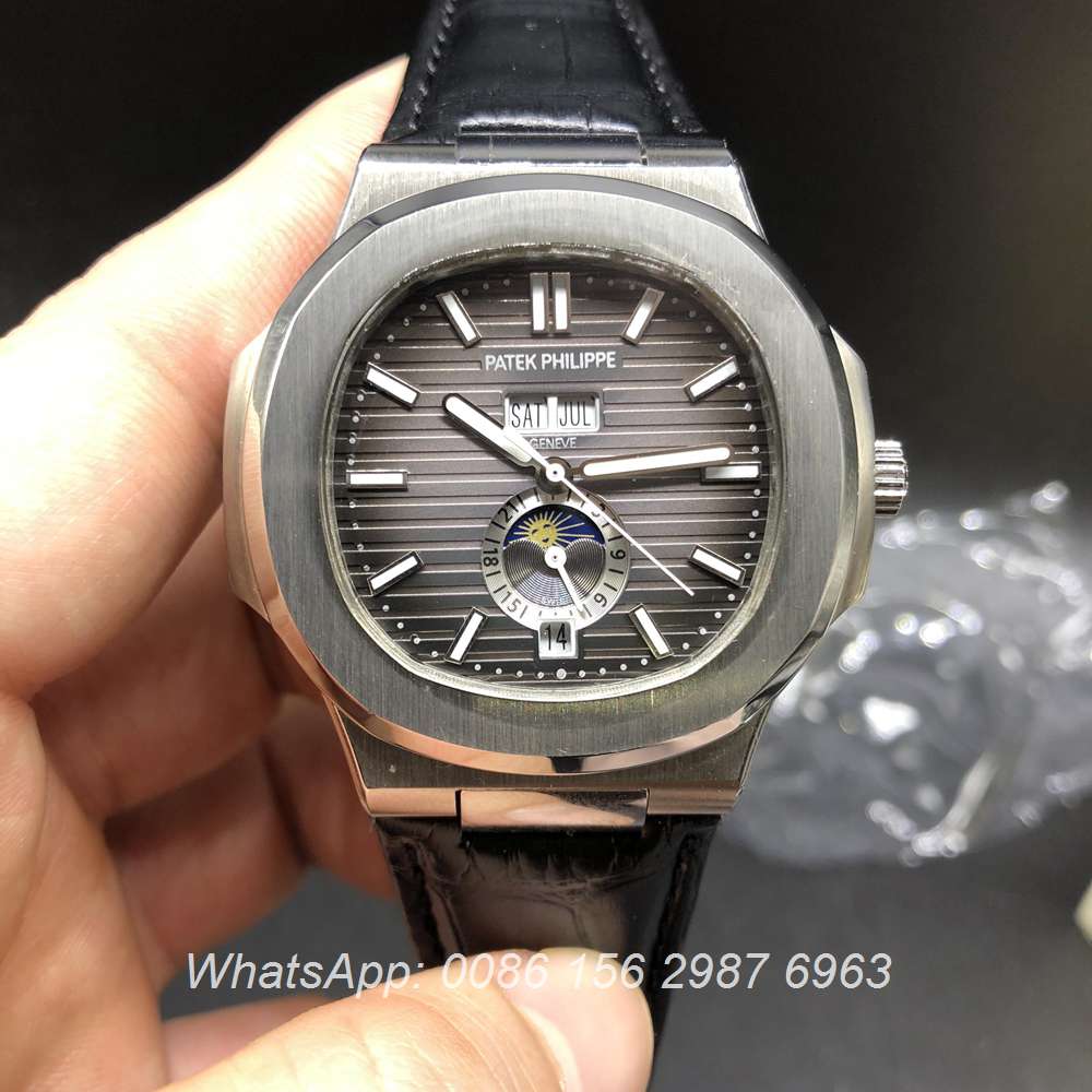 P036BL174, Patek Philippe 5726A automatic silver/gray