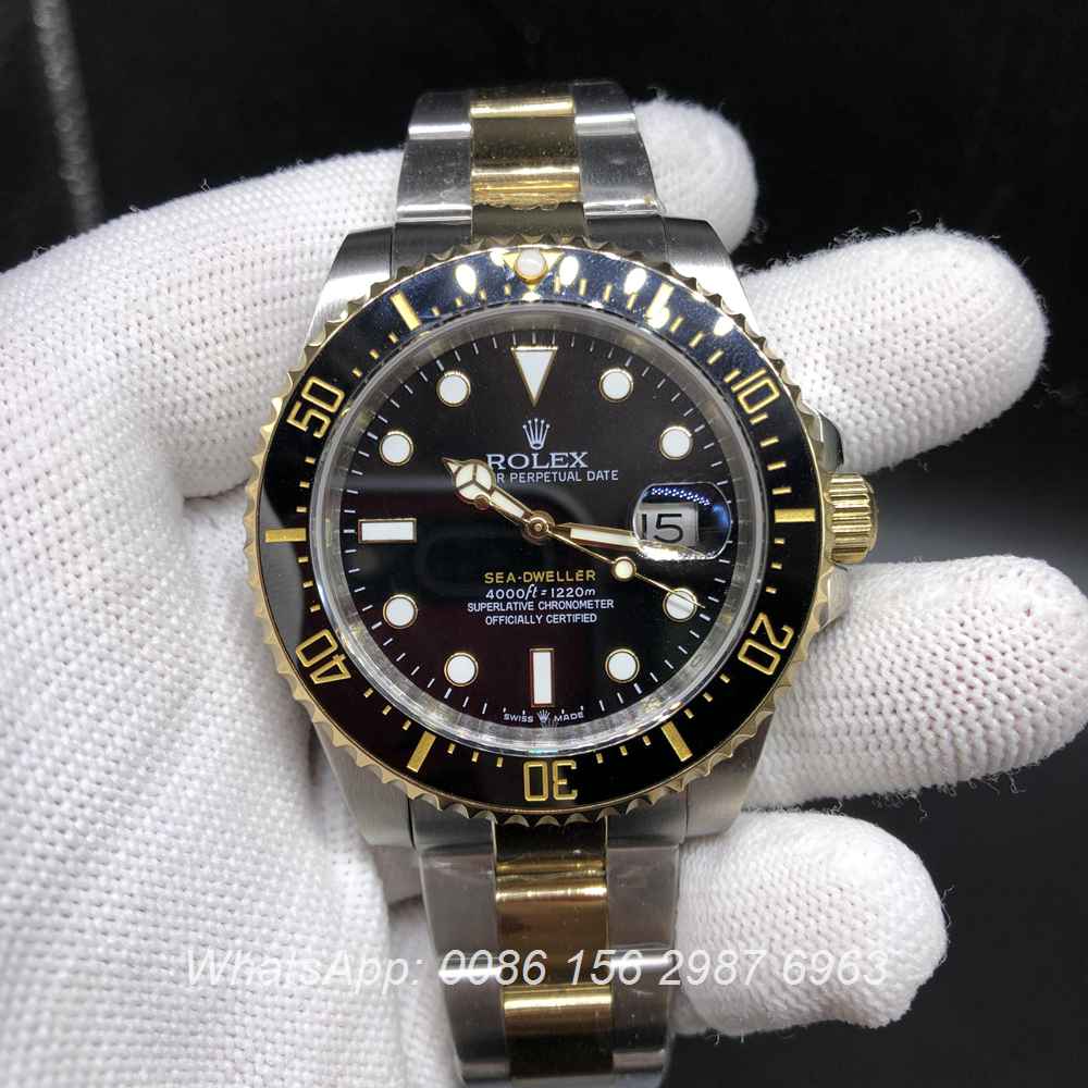 R140WT181, new SEA-DWELLER Noob factory 2836 2tone gold