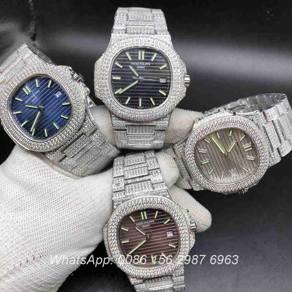 P120M199, Patek diamonds 8215 automatic different color dials all available