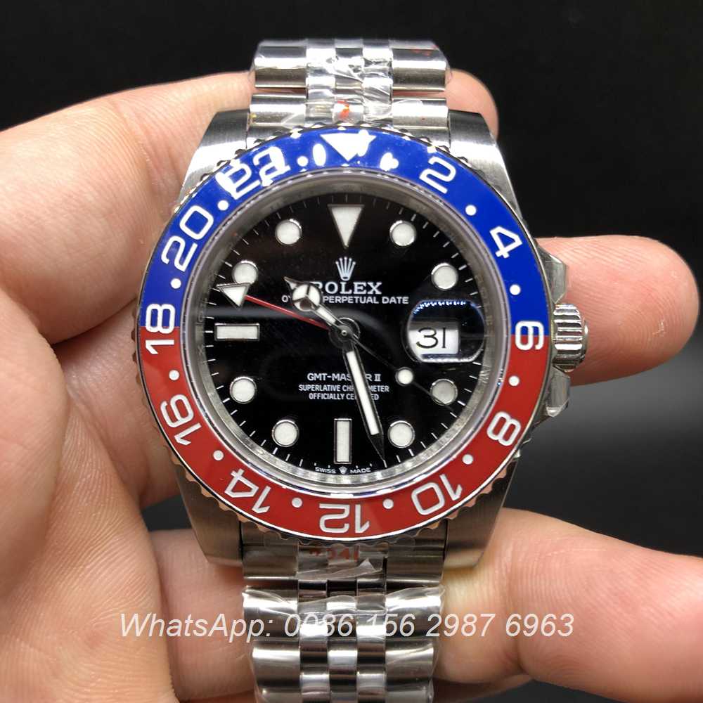 R185WT209, GMT Jubilee ceramic red/blue bezel 2836 GM facotry 904