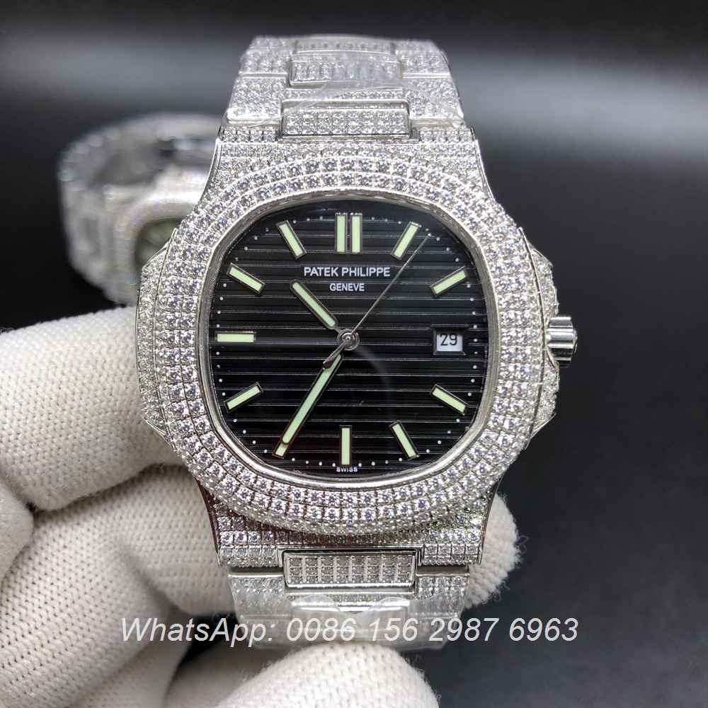 P120M199, Patek diamonds 8215 automatic different color dials all ...