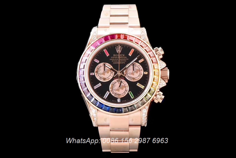 R170M202, Daytona rainbow rose gold JH factory Cal.4130