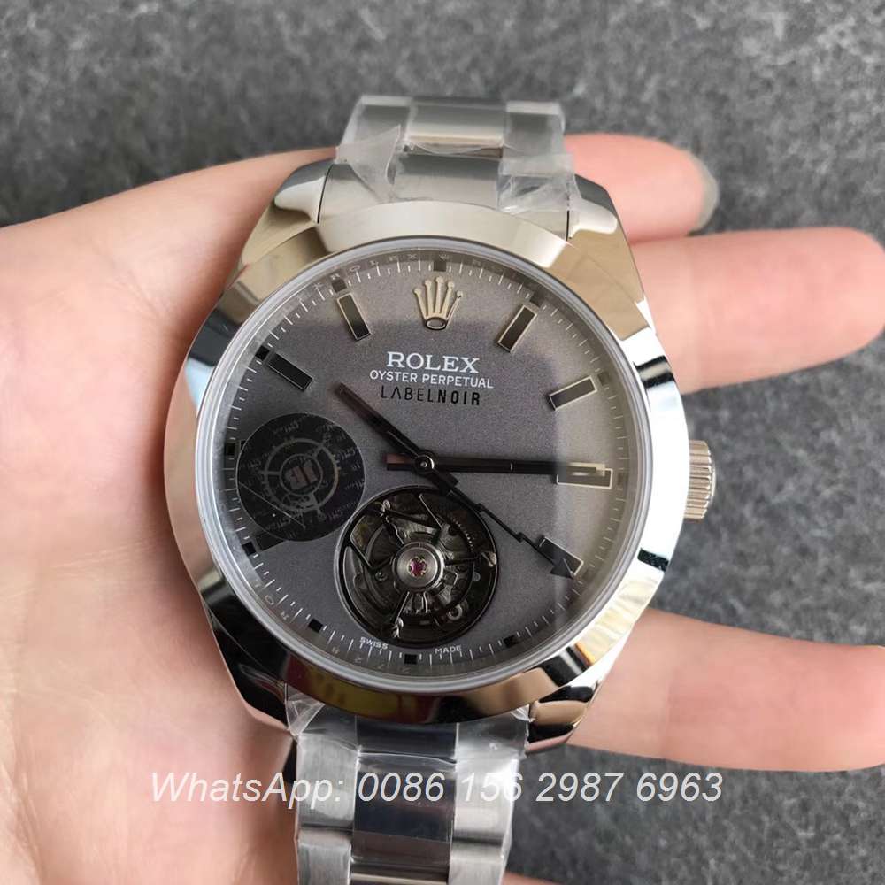 R385WT206, Milgauss silver 116400 Tourbillon Label Noir JB factory