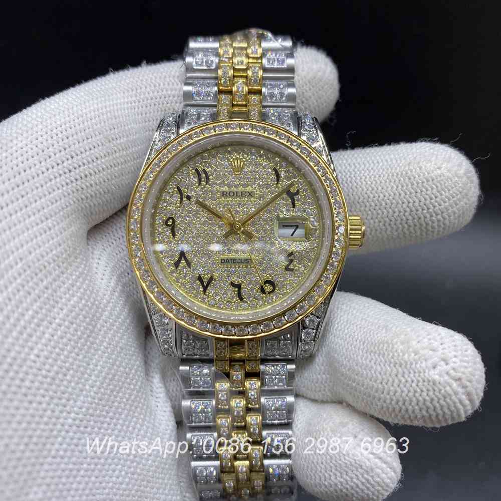 R105MH214, Datejust arabic numbers 2tone gold case 37mm jubilee strap