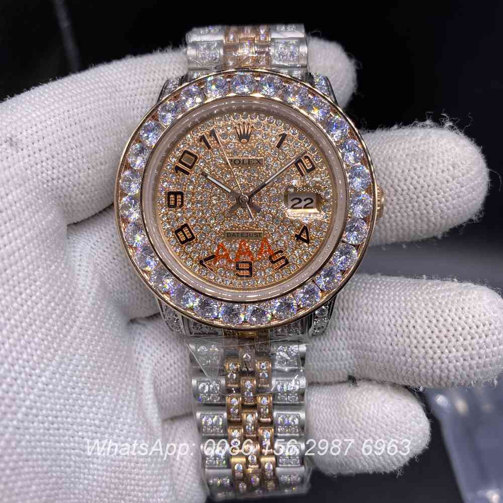 R105MH261, Datejust diamonds rose gold two-tone case 40mm automatic
