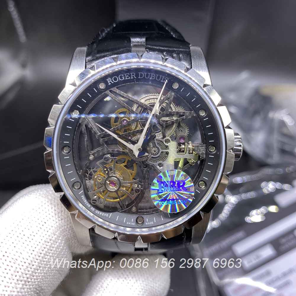 RD350WT277, Roger Dubuis Tourbillon BBR factory best quality sliver case skeleton