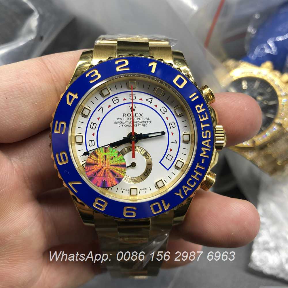 R180WT306, YM II yellow gold JF factory high grade 7750 movement 44mm stopwatch