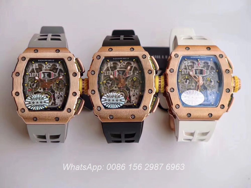 RM285WT310, RM11-03 rose gold Fly-back Chronograph 7750 KV factory