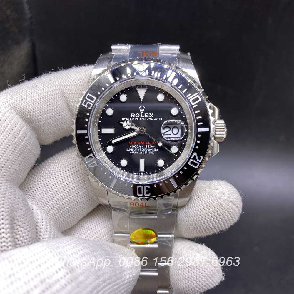 R160M334, Sea-Dweller m126600-0001 43mm deepsea red words high grade