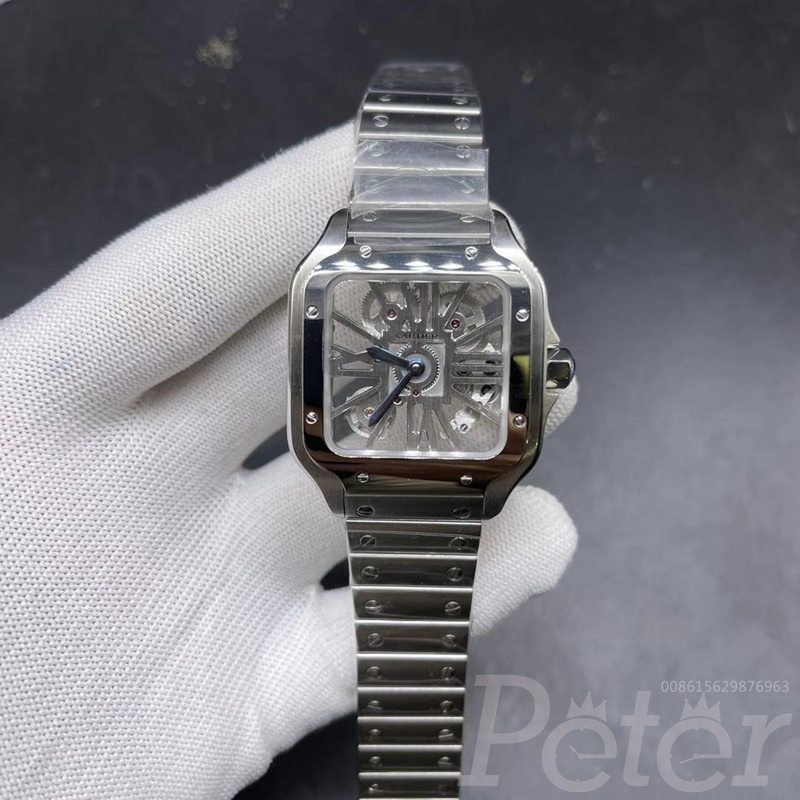 Cartier skeleton case 38mm Swiss quartz WS185