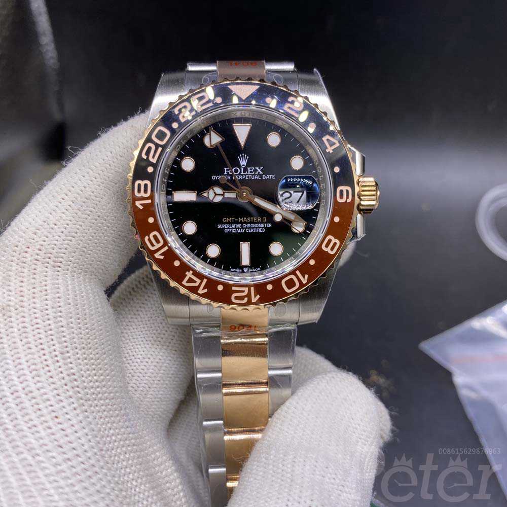 GMT two tone rose gold EW factory 3186 M125