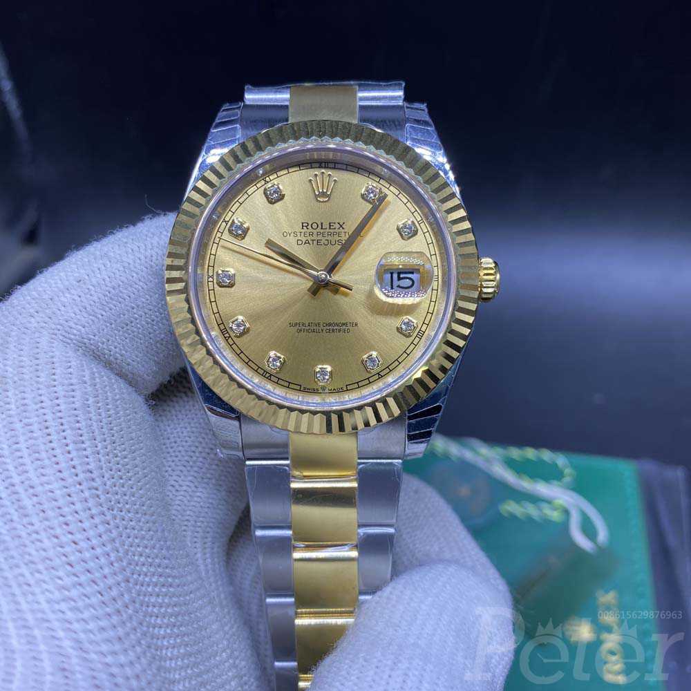 Datejust EW factory 3235 automatic two tone gold case 39.5mm M110