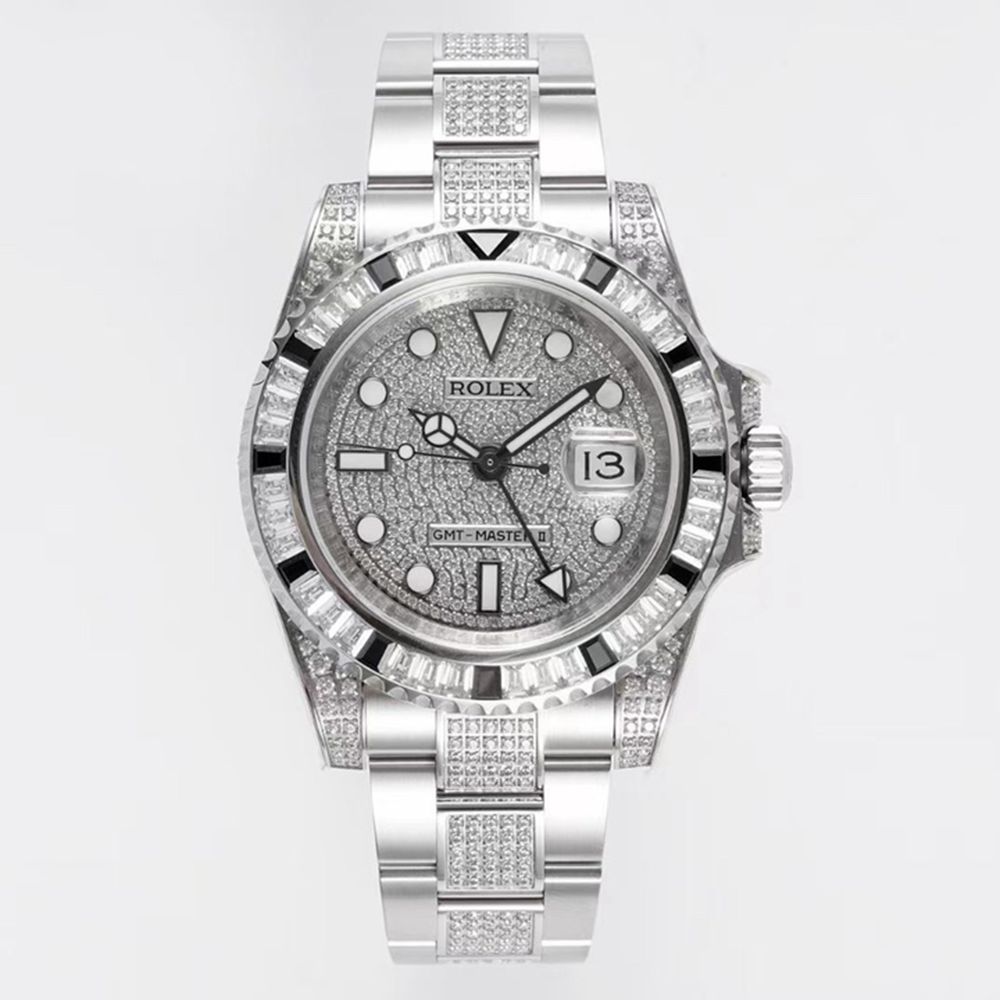 GMT Master II diamonds swarovski baguette bezel KOF 2836 WT235