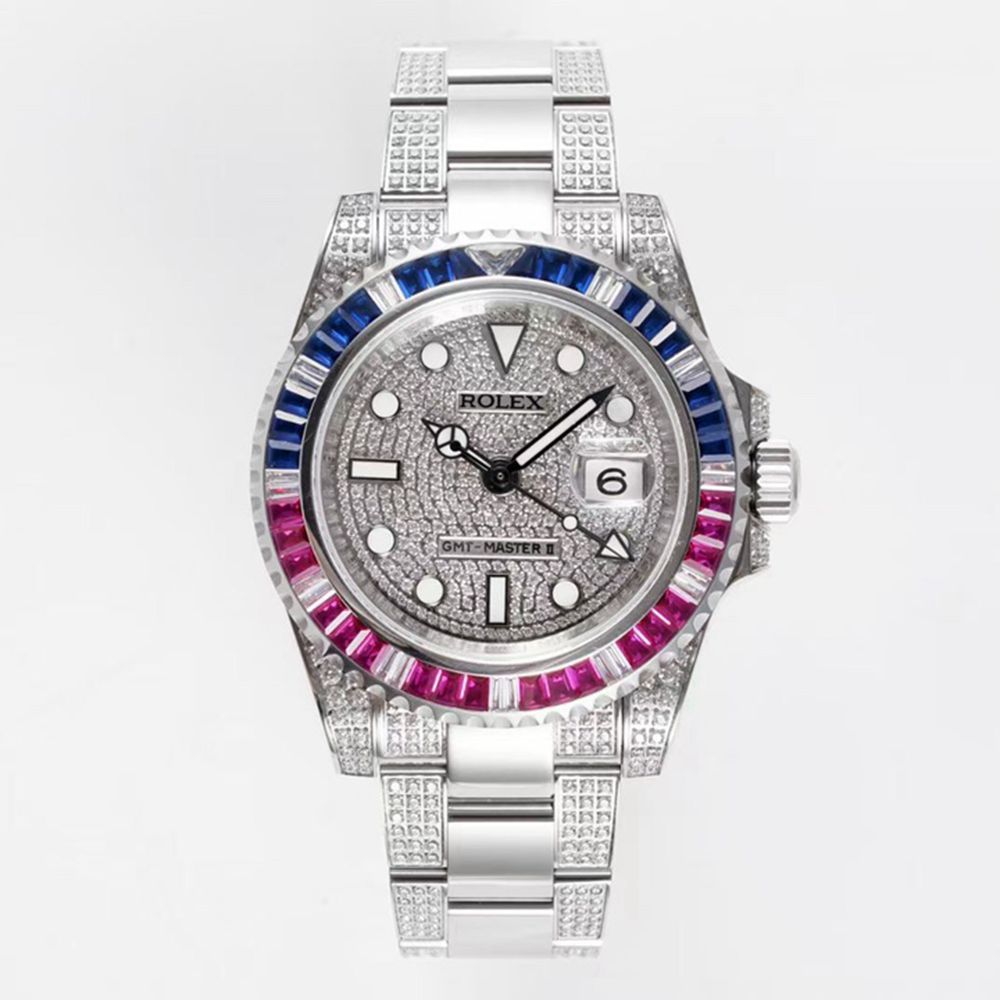 GMT master II KOF factory 2836 Swarovski stones 40mm WT235