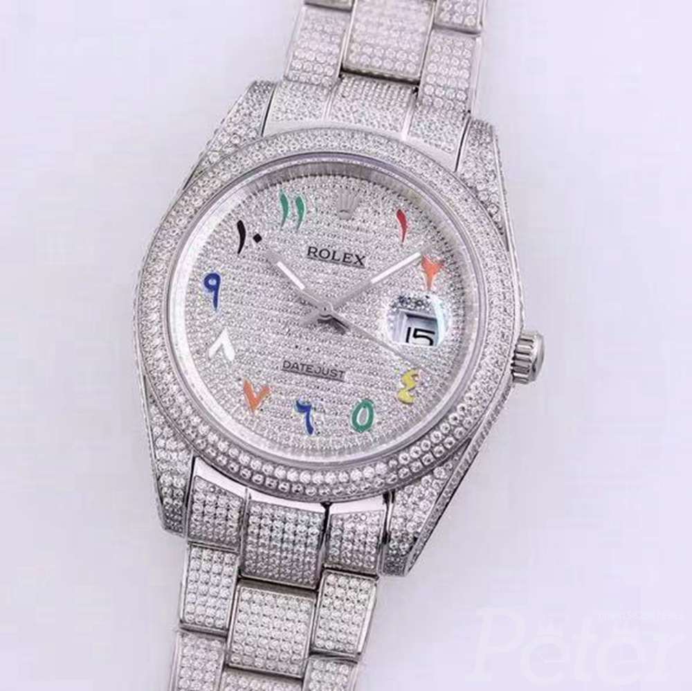 Datejust diamonds full white color M120 AAA