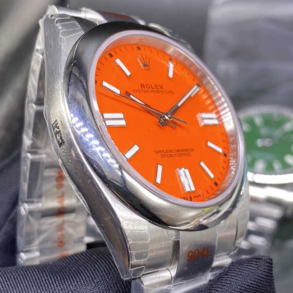 Oyster Perpetual orange face 39.5mm EW factory 3230 M110
