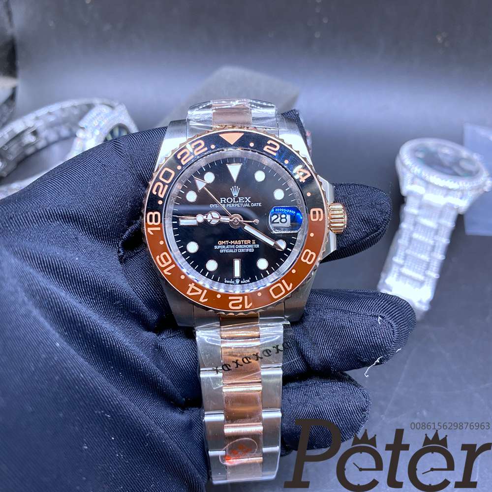 GMT two tone rose gold YT factory automatic 2813