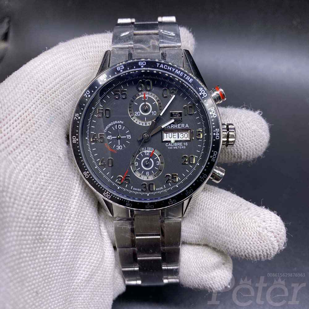 TAG AAA automatic silver/black all works but no chronograph M030