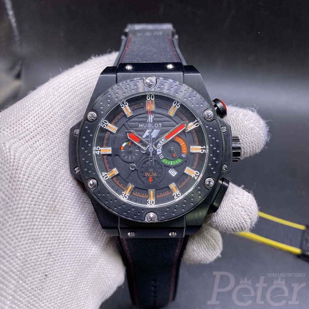 Hublot F1 Quartz full black AAA 46mm Zxxx