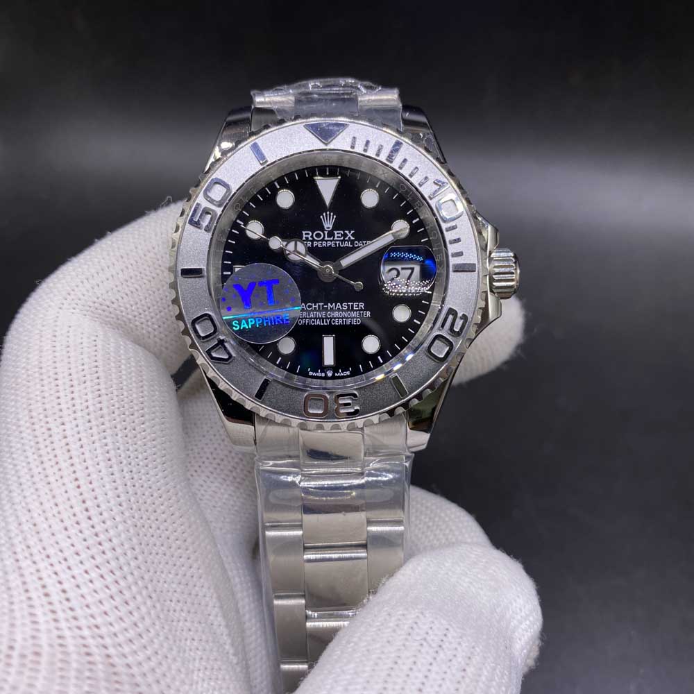 YM silver case silver bezel black dial YT factory 031