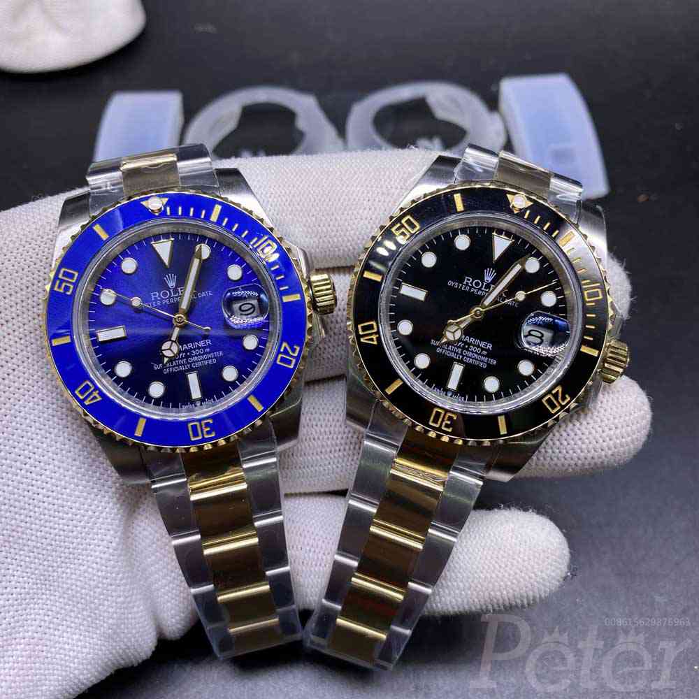 SUB two tone gold V3 verison 2813 movement blue face black face high quality M050