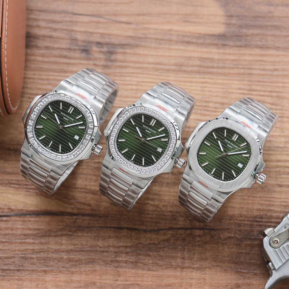 Patek Nautilus 5711 silver case green dial Cal.324 automatic movement WS075