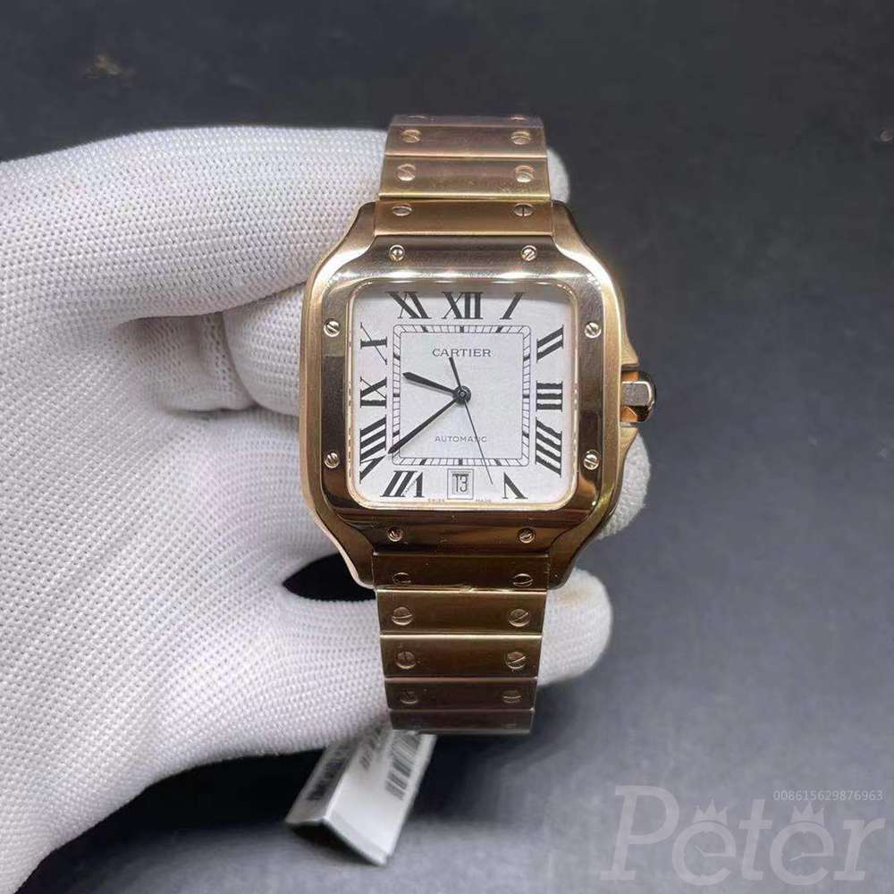 Cartier full rose gold Swiss grade TW factory 38.5mm thin case WT170