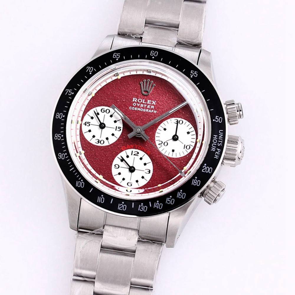 Daytona Paul Newman silver/red manual 7750 movement 37.5mm M090