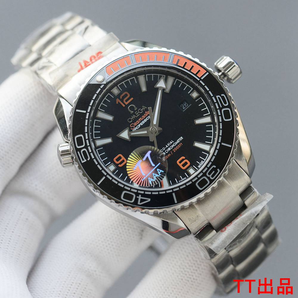 Omega Seamaster AAA+ silver case 43.5mm black dial Miyota automatic 8215 WS050
