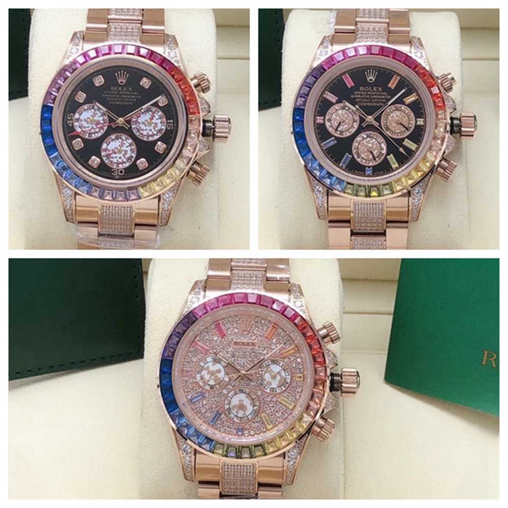 Daytona rainbow rose gold case 40mm AAA automatic S080