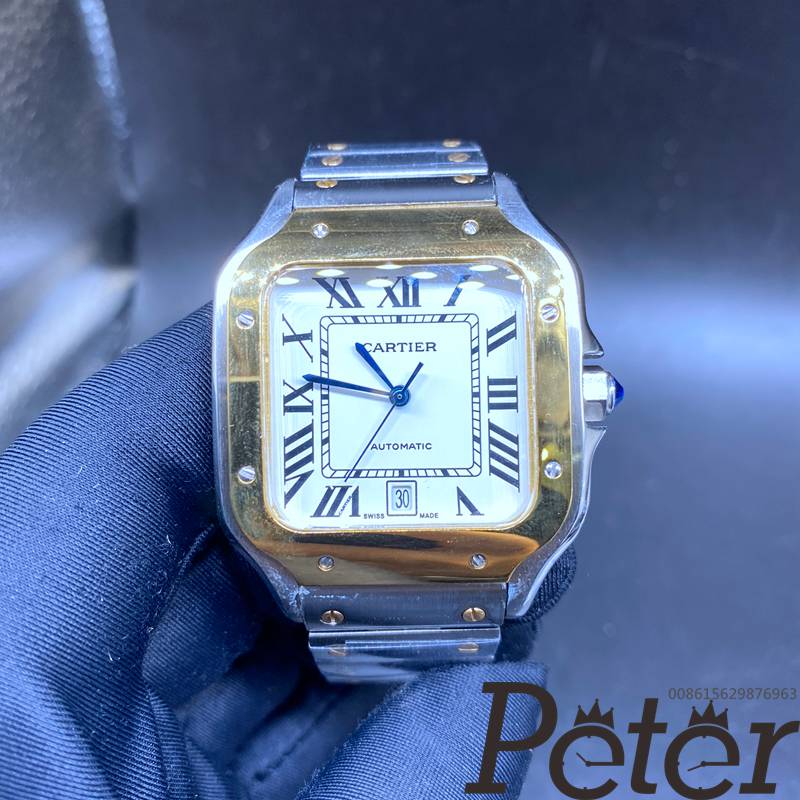 Cartier Santos 2tone yellow gold case 38.5mm automatic AAA HZ035