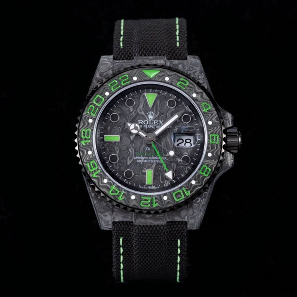 GMT DiW Carbon case 40mm JH new model Cal.3186 automatic top grade men watch Mxxx