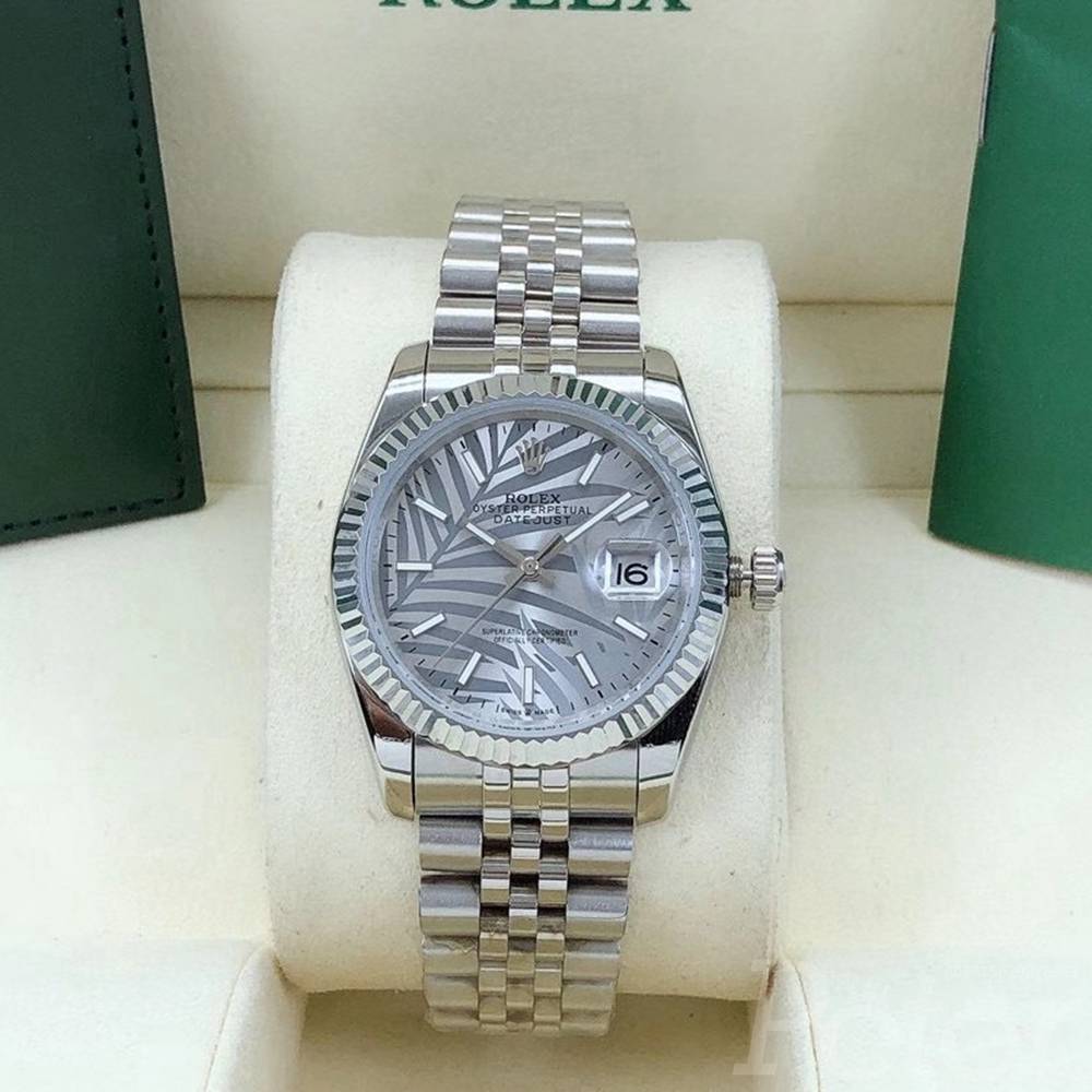 Datejust new model Palm leaf dial 36mm silver case jubilee band S