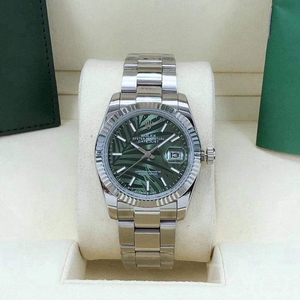 Datejust 36mm new model palm leaf green dial silver case oyster band AAA automatic s