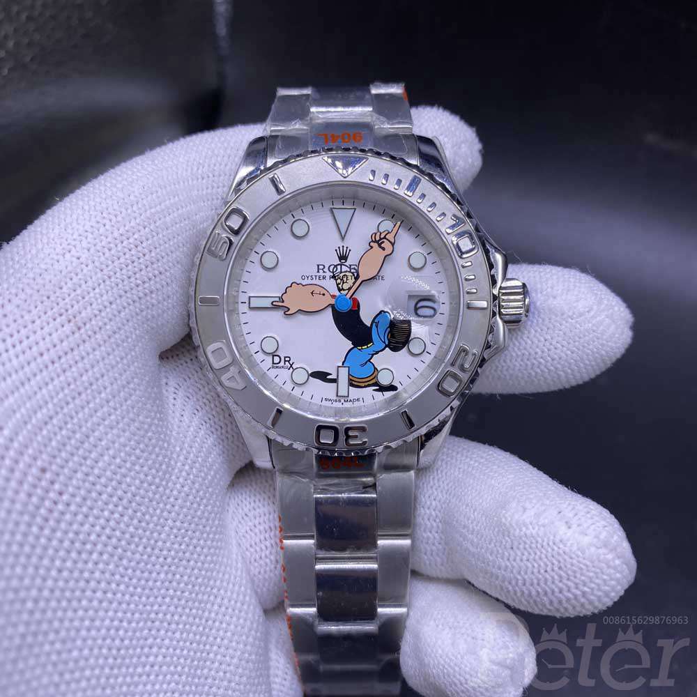 YM Popeye dial silver/white AAA stainless steel case automatic WS068