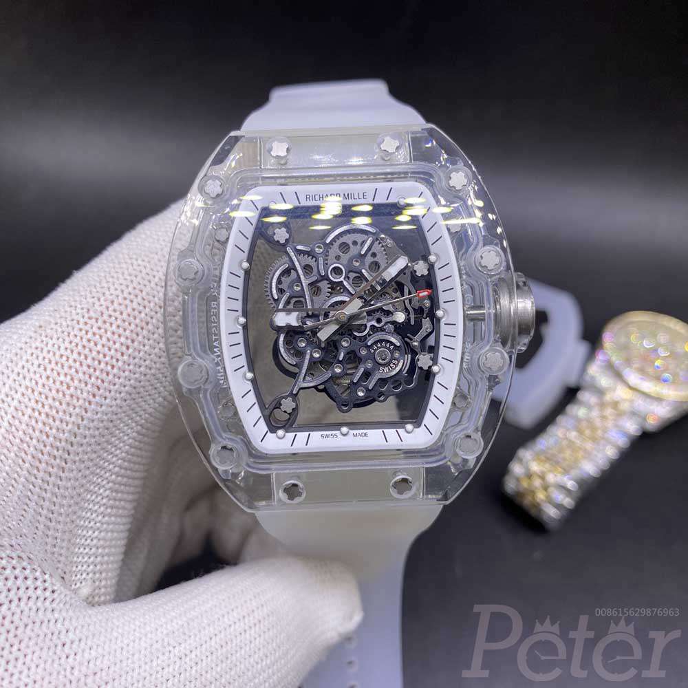 RM055 Miyota automatic see-through AET glass case 44x50mm high grade XD150