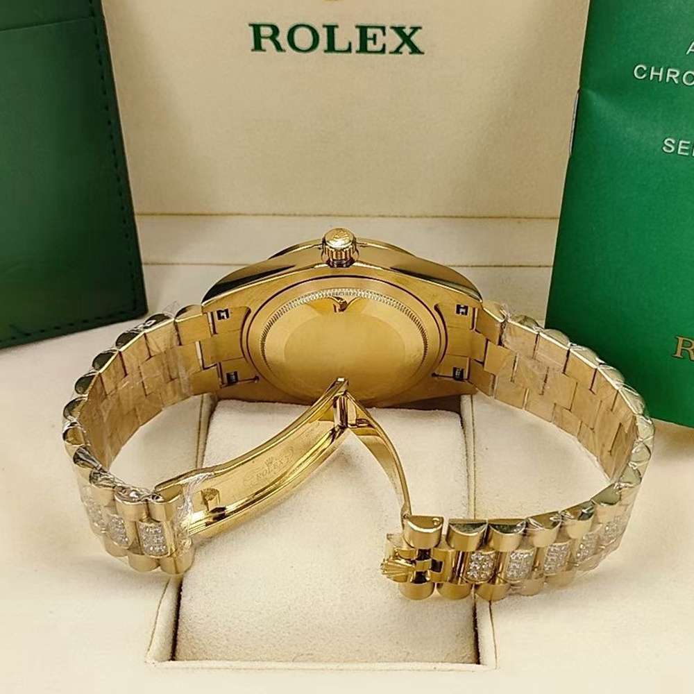 DayDate gold case 41mm Arabic numbers diamonds face AAA automatic Men watch S045