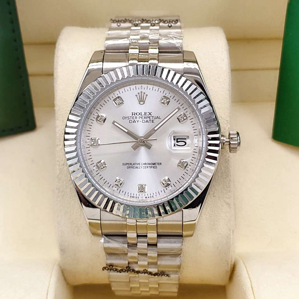 Datejust silver 41mm fluted bezel jubilee band AAA automatic 2813 movement men watch S