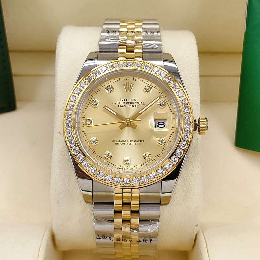 Datejust 2tone gold case 41mm diamonds bezel jubilee band men AAA automatic watches S