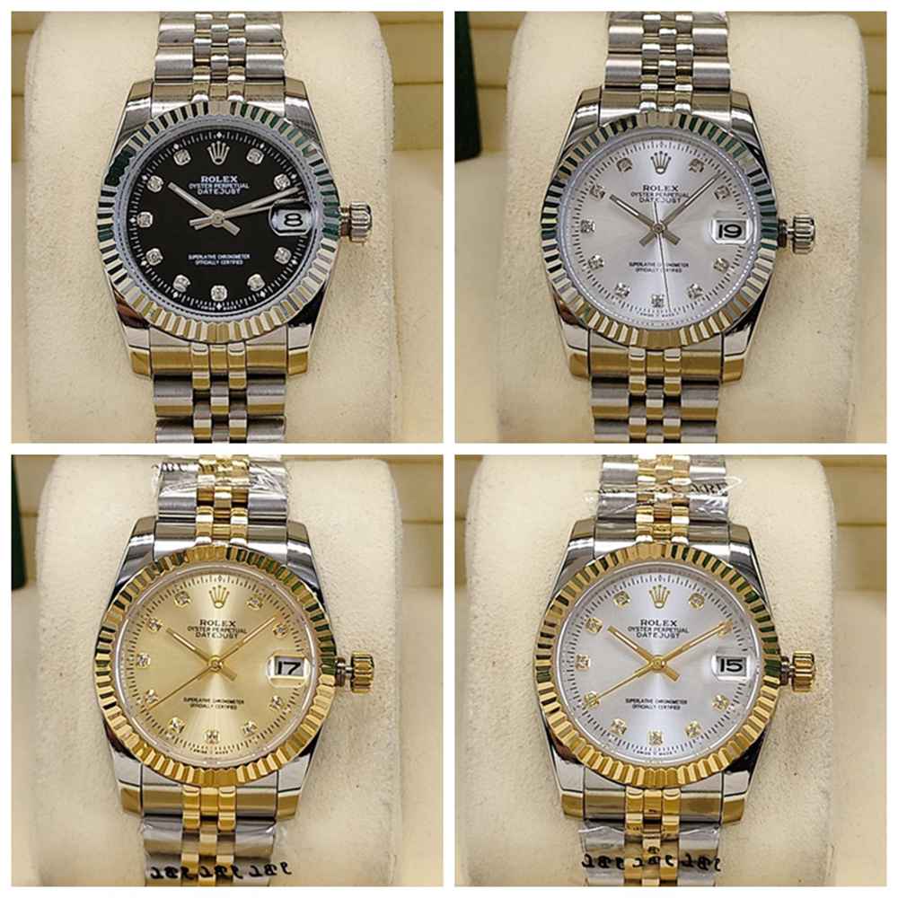 Datejust 31mm women size silver and two tone gold fluted bezel jubilee band AAA automatic S