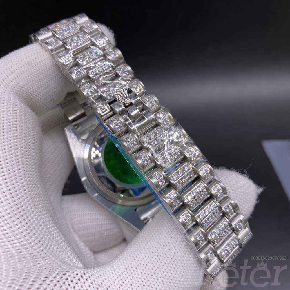 DayDate 36mm AAA diamonds silver case diamonds face president bracelet 2813 automatic women watch MH092