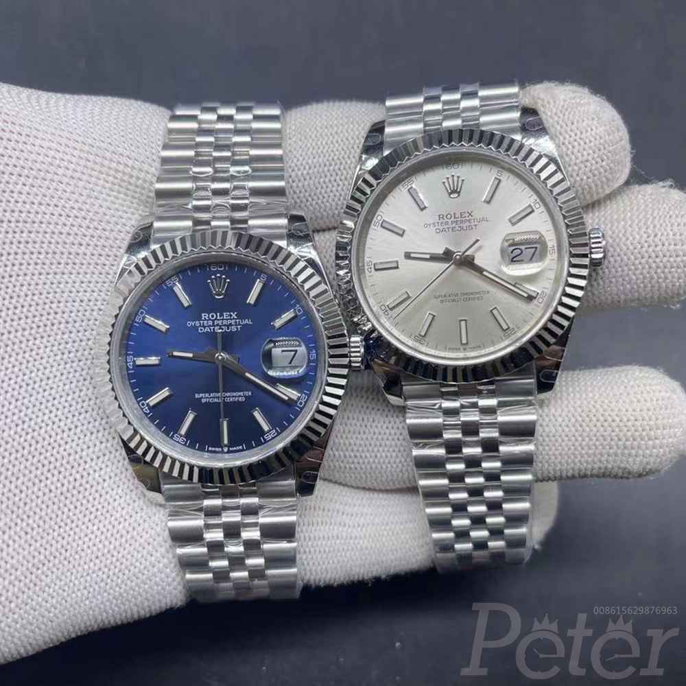 Datejust AAA+ steel case 40mm silver/blue dials fluted bezel jubilee bracelet men automatic BP2813 F070